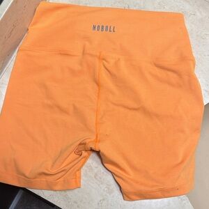 NOBULL Women's Vibrant Orange Bike Shorts
